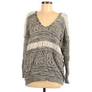 Paper Crane Chunky Crochet Knit Tunic Sweater